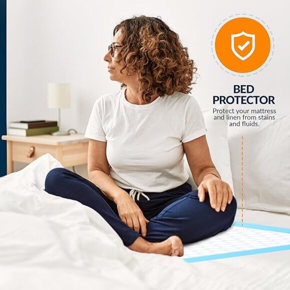 Medpride Disposable Underpads 23'' X 36'' (50-Count) Incontinence Pads Puppy dog - Picture 8 of 11